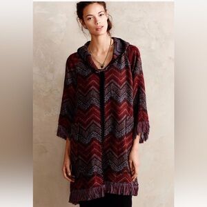 Anthropologie 'Mesilla' Sweater Coat by Hei Hei - Sz XS/S Beautiful Design!